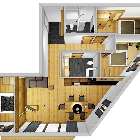 Tiroler Zeitgeist Apartment フューゲン エクステリア 写真